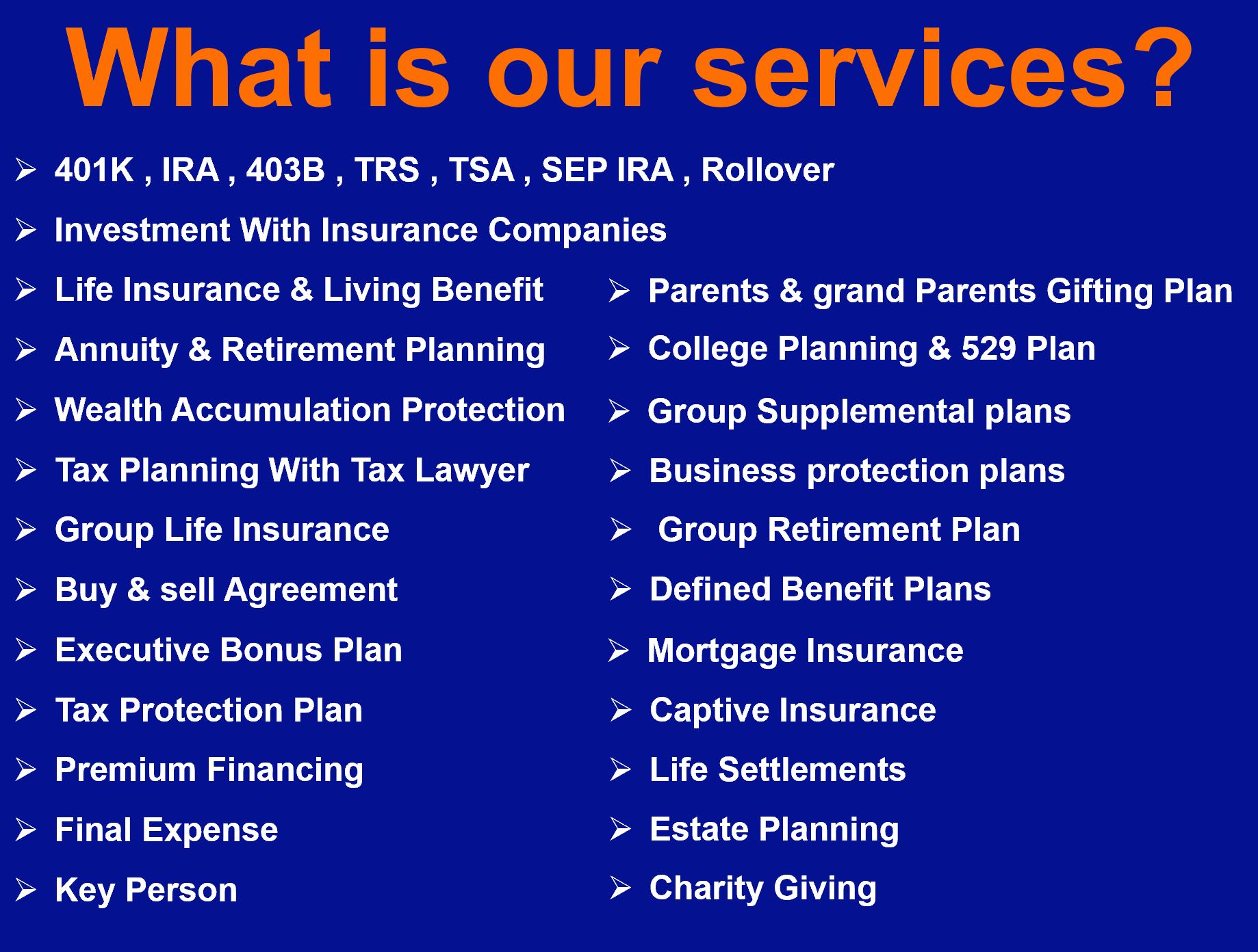 What is our services